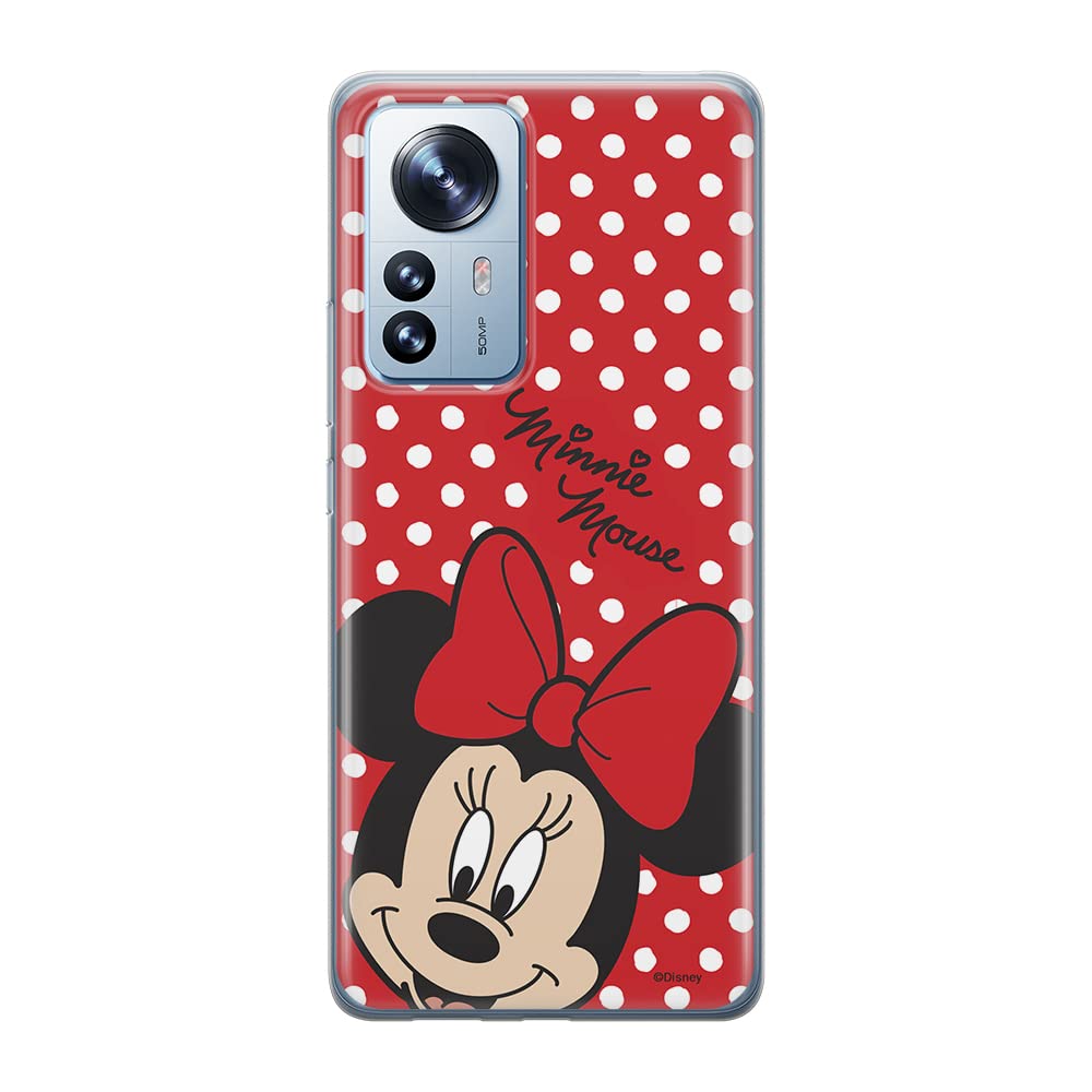 ERT GROUP mobile phone case for Xiaomi 12 / 12X original and officially Licensed Disney pattern Minnie 008 optimally adapted to the shape of the mobile phone, case made of TPU