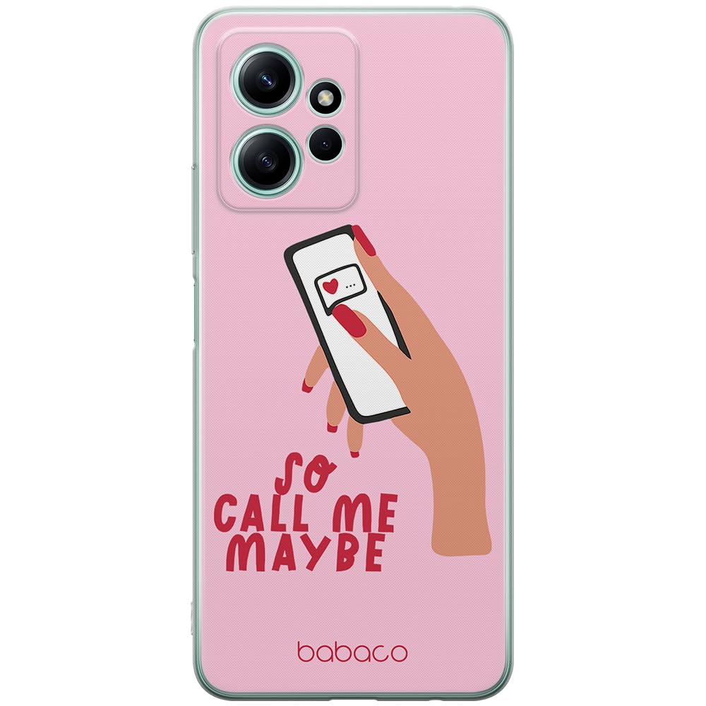 Babaco ERT GROUP mobile phone case for Xiaomi REDMI NOTE 12 4G original and officially Licensed pattern Call me maybe 001 optimally adapted to the shape of the mobile phone, case made of TPU