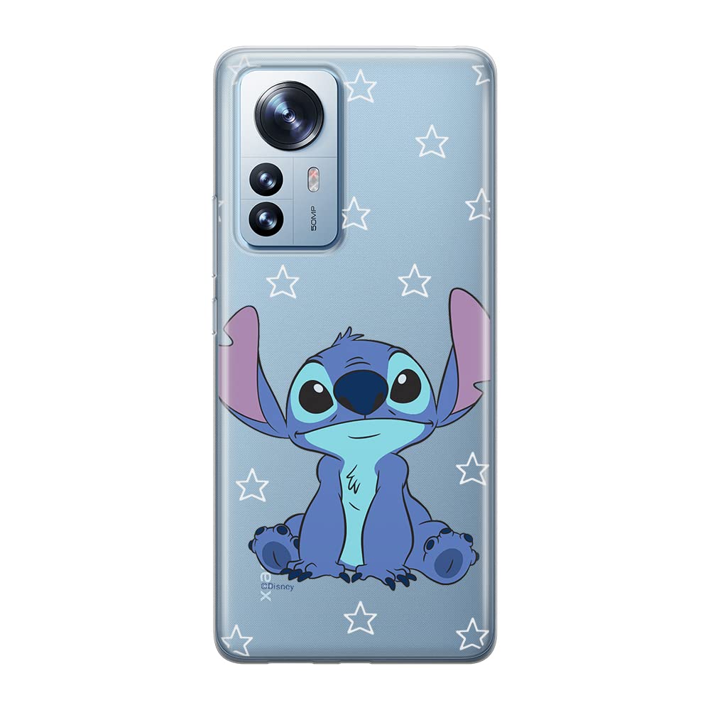 ERT GROUP mobile phone case for Xiaomi 12 PRO original and officially Licensed Disney pattern Stitch 006 optimally adapted to the shape of the mobile phone, partially transparent