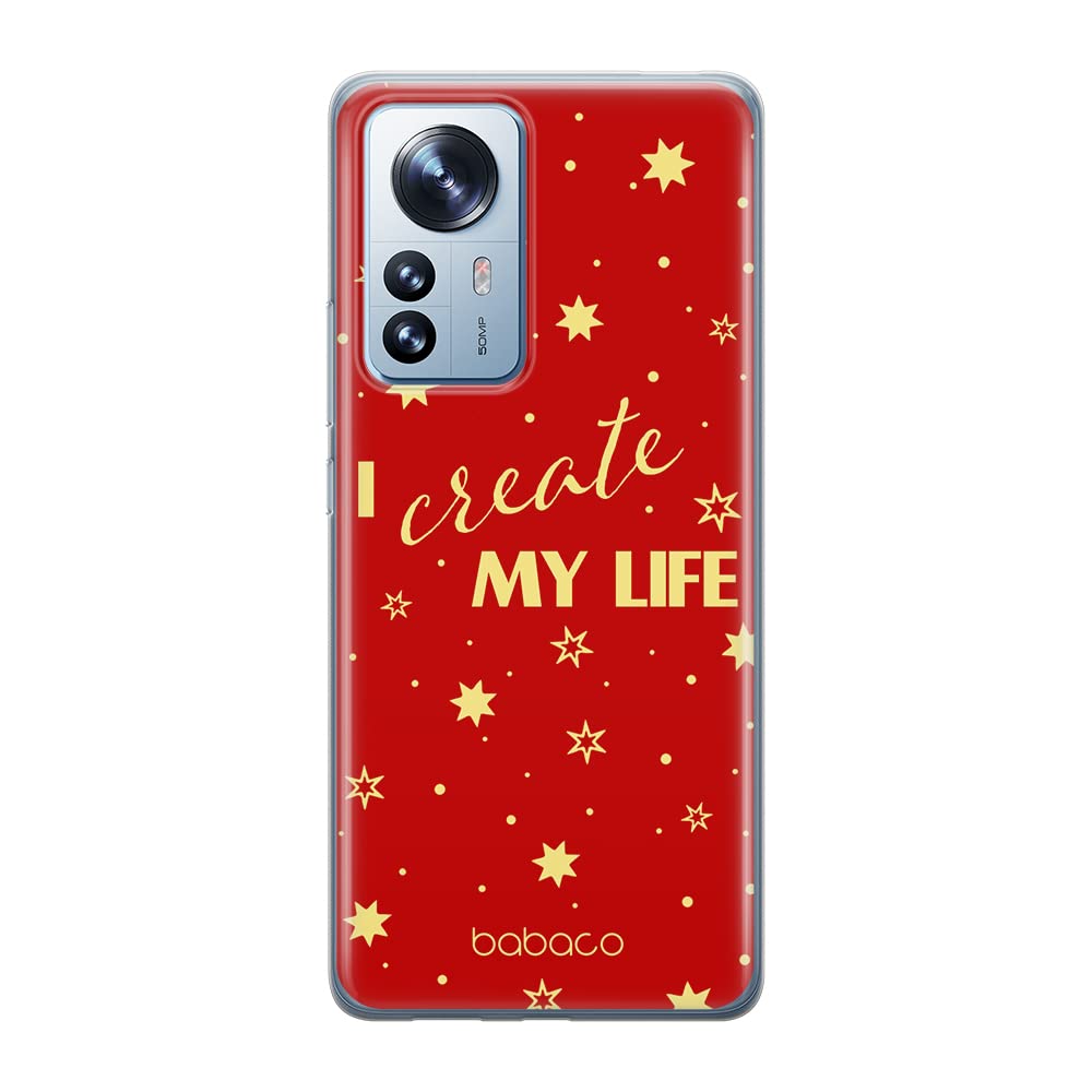 Babaco ERT GROUP mobile phone case for Xiaomi 12 PRO original and officially Licensed pattern Positive vibes 006 optimally adapted to the shape of the mobile phone, case made of TPU
