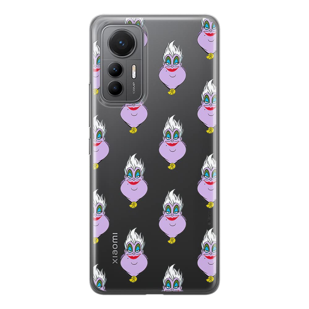 ERT GROUP mobile phone case for Xiaomi MI 12 LITE original and officially Licensed Disney pattern Ursula 003 optimally adapted to the shape of the mobile phone, partially transparent