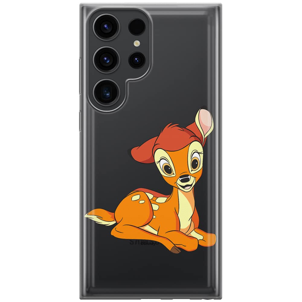 ERT GROUP mobile phone case for Samsung S23 ULTRA original and officially Licensed Disney pattern Bambi 016 optimally adapted to the shape of the mobile phone, partially transparent
