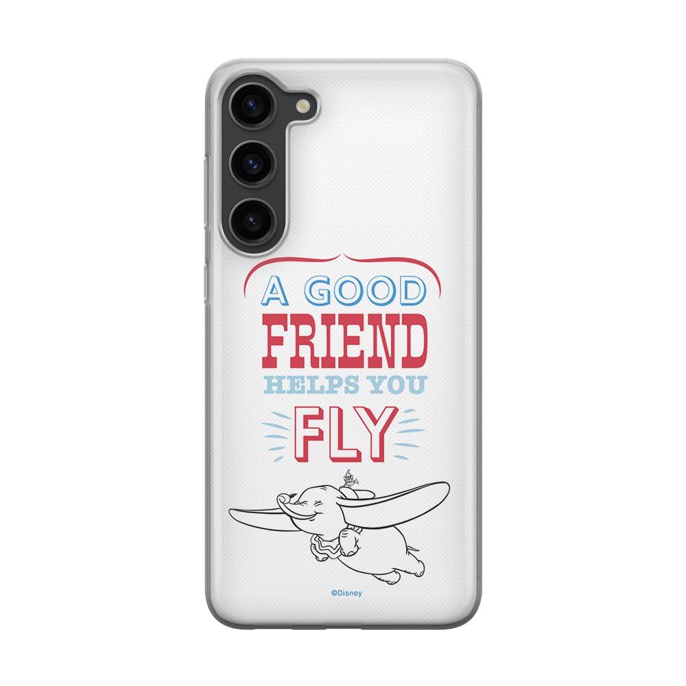 ERT GROUP mobile phone case for Samsung S23 PLUS original and officially Licensed Disney pattern Dumbo 004 optimally adapted to the shape of the mobile phone, case made of TPU