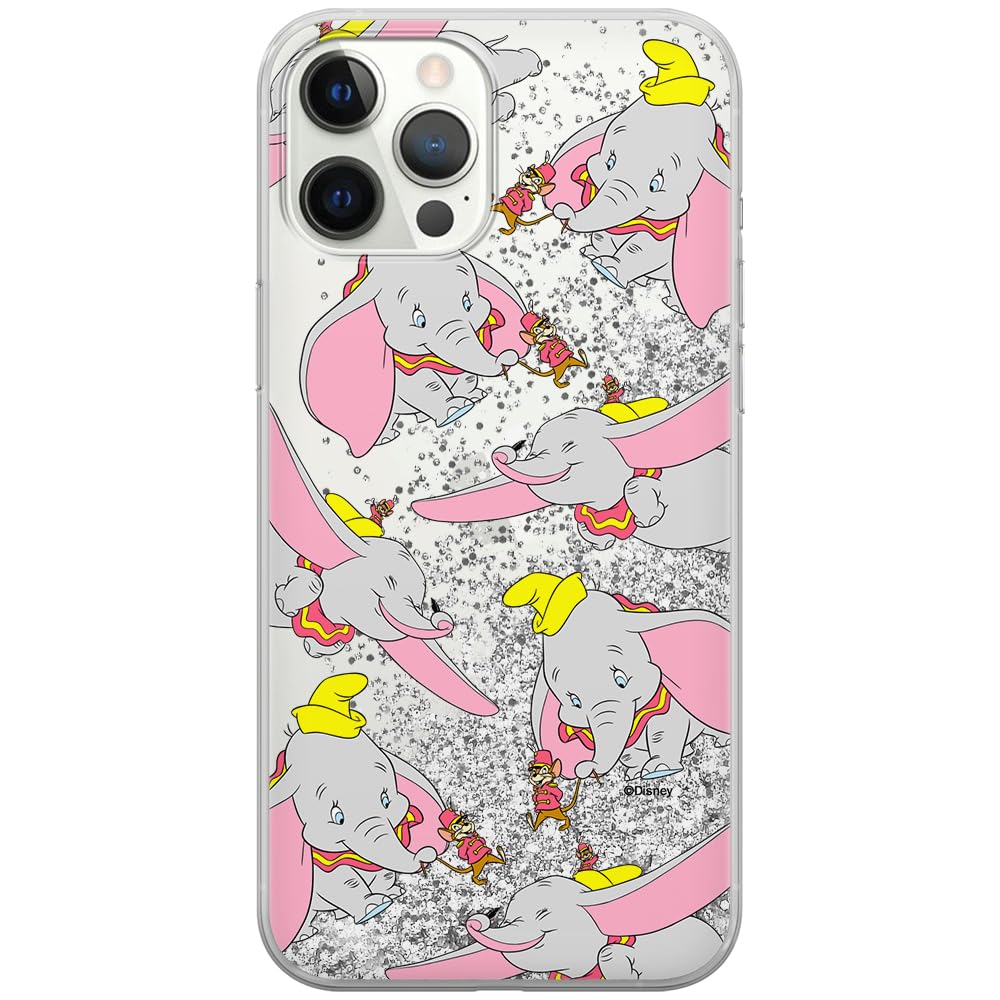 ERT GROUP mobile phone case for Apple Iphone 12 PRO MAX original and officially Licensed Disney pattern Dumbo 016 optimally adapted to the mobile phone, with glitter overflow effect