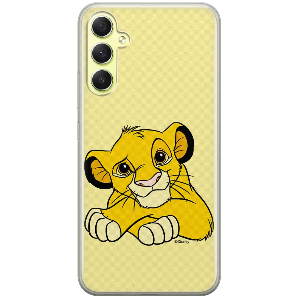 ERT GROUP mobile phone case for Samsung A34 5G original and officially Licensed Disney pattern Simba & Friends 009 optimally adapted to the shape of the mobile phone, case made of TPU
