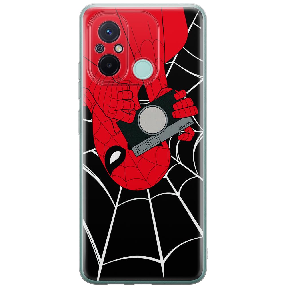 ERT GROUP mobile phone case for Xiaomi REDMI 12C/ REDMI 11A original and officially Licensed Marvel pattern Spider Man 027 optimally adapted to the shape of the mobile phone, case made of TPU