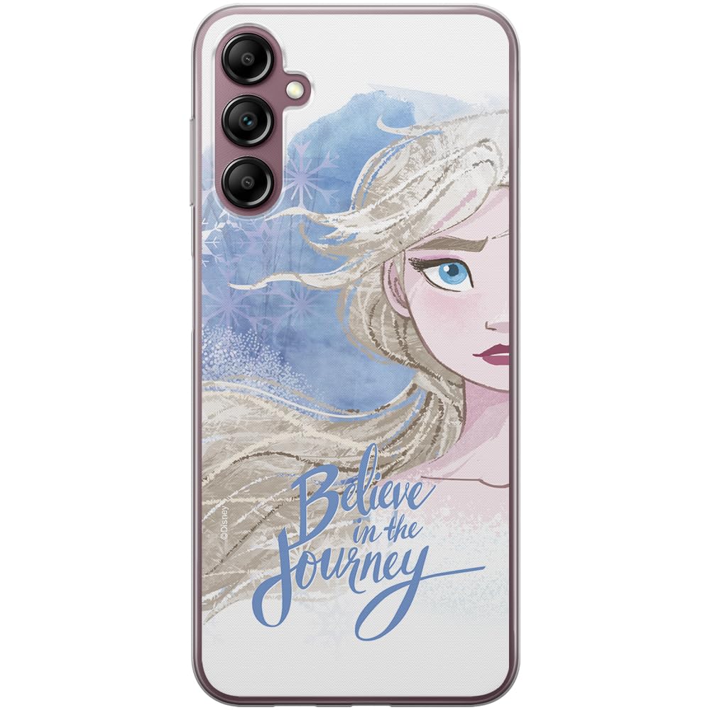 ERT GROUP mobile phone case for Samsung A14 4G/5G original and officially Licensed Disney pattern Elsa 015 optimally adapted to the shape of the mobile phone, case made of TPU