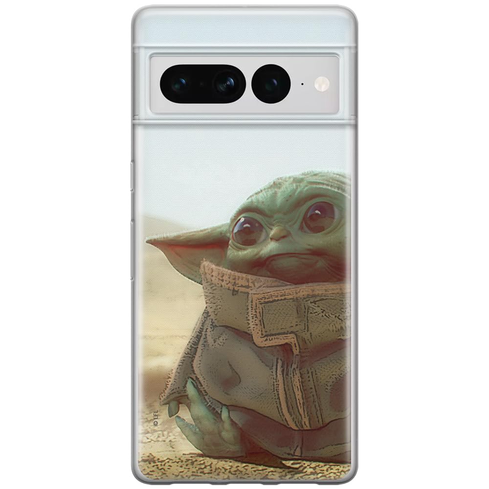ERT GROUP mobile phone case for Google PIXEL 7 PRO original and officially Licensed Star Wars pattern Baby Yoda 003 optimally adapted to the shape of the mobile phone, case made of TPU