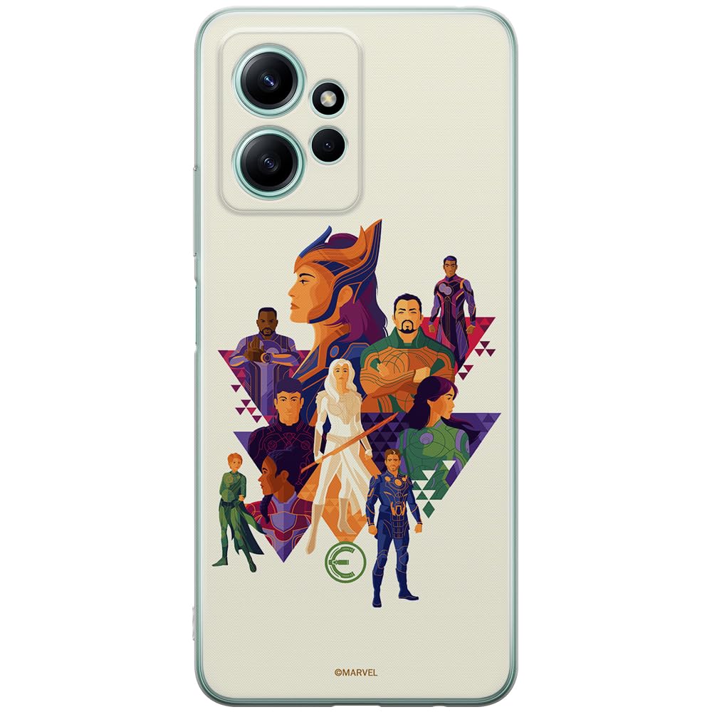 ERT GROUP mobile phone case for Xiaomi REDMI NOTE 12 4G original and officially Licensed Marvel pattern Eternals 007 optimally adapted to the shape of the mobile phone, case made of TPU