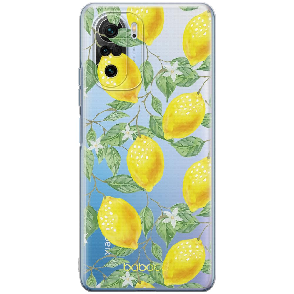 Babaco ERT GROUP mobile phone case for Xiaomi MI 11i/ REDMI K40/K40 PRO/POCO F3/ F3 PRO original and officially Licensed pattern Fruits 002, partially transparent