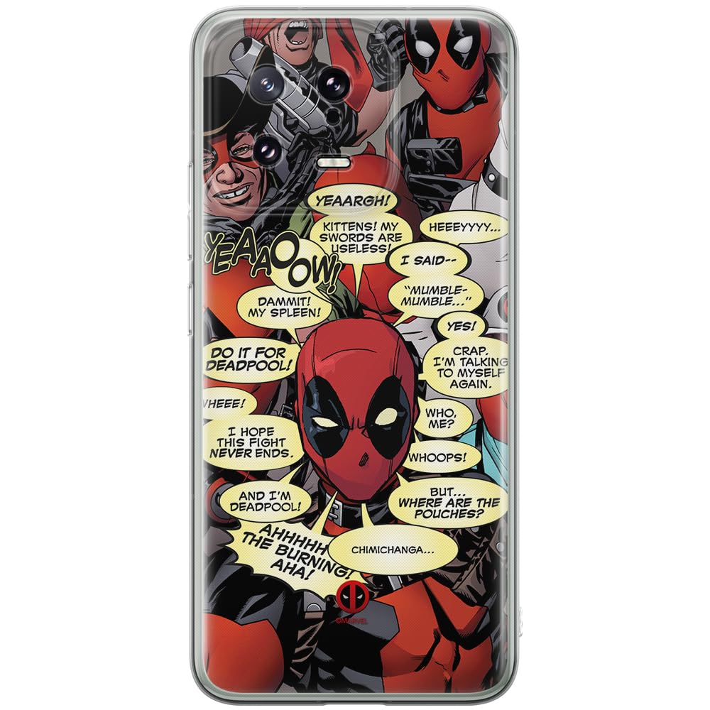 ERT GROUP mobile phone case for Xiaomi 13 original and officially Licensed Marvel pattern Deadpool 008 optimally adapted to the shape of the mobile phone, case made of TPU