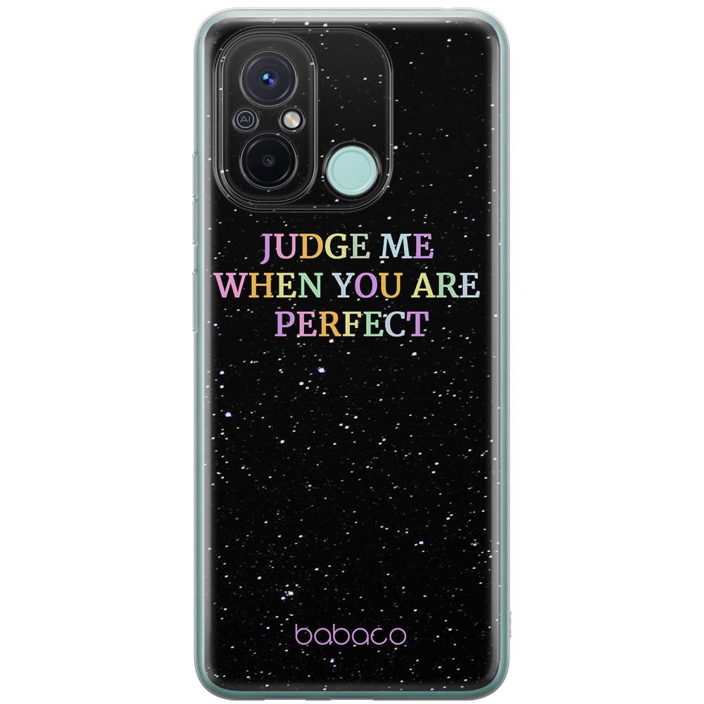 Babaco ERT GROUP mobile phone case for Xiaomi REDMI 12C/ REDMI 11A original and officially Licensed pattern Judge me 002 optimally adapted to the shape of the mobile phone, case made of TPU