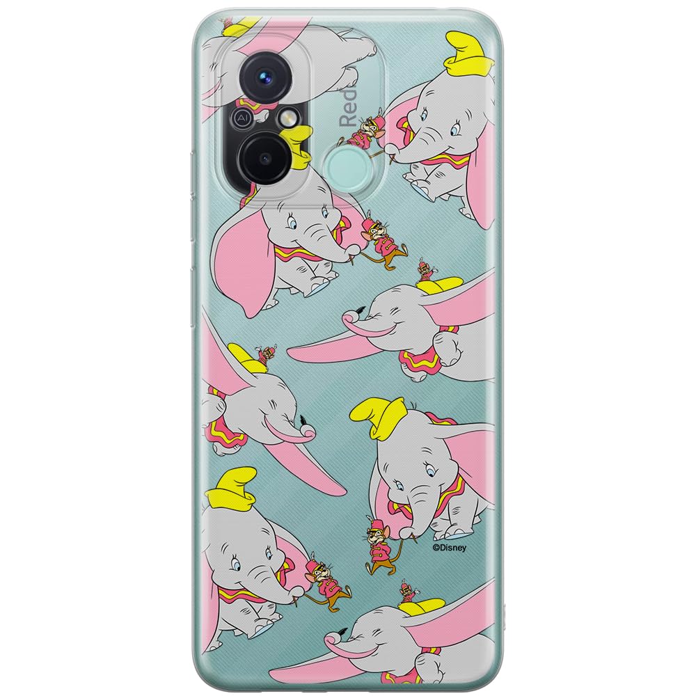 ERT GROUP mobile phone case for Xiaomi REDMI 12C/ REDMI 11A original and officially Licensed Disney pattern Dumbo 016 optimally adapted to the shape of the mobile phone, partially transparent