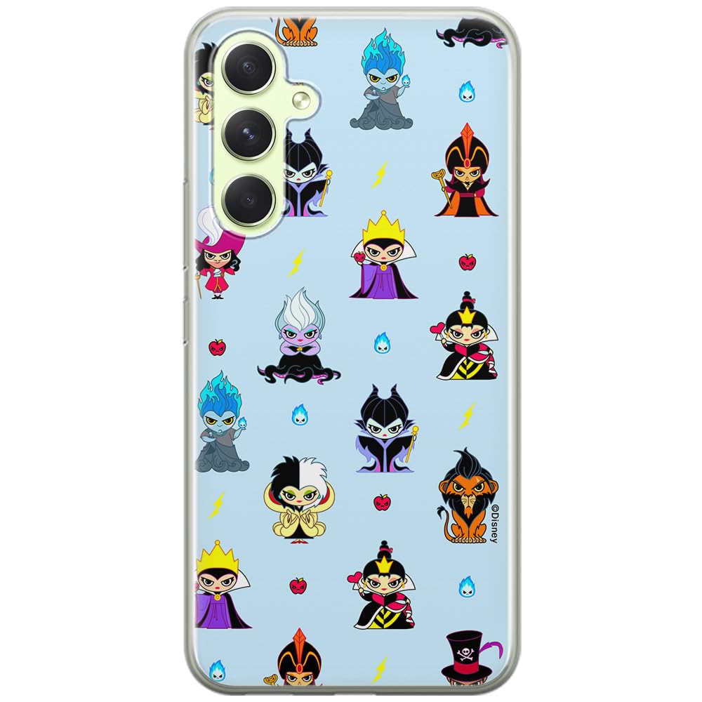 ERT GROUP mobile phone case for Samsung A54 5G original and officially Licensed Disney pattern Disney Villains 007 optimally adapted to the shape of the mobile phone, case made of TPU