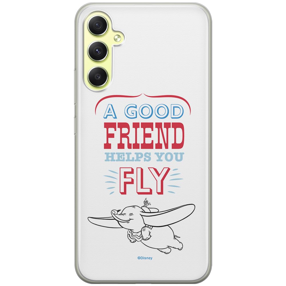 ERT GROUP mobile phone case for Samsung A34 5G original and officially Licensed Disney pattern Dumbo 004 optimally adapted to the shape of the mobile phone, case made of TPU