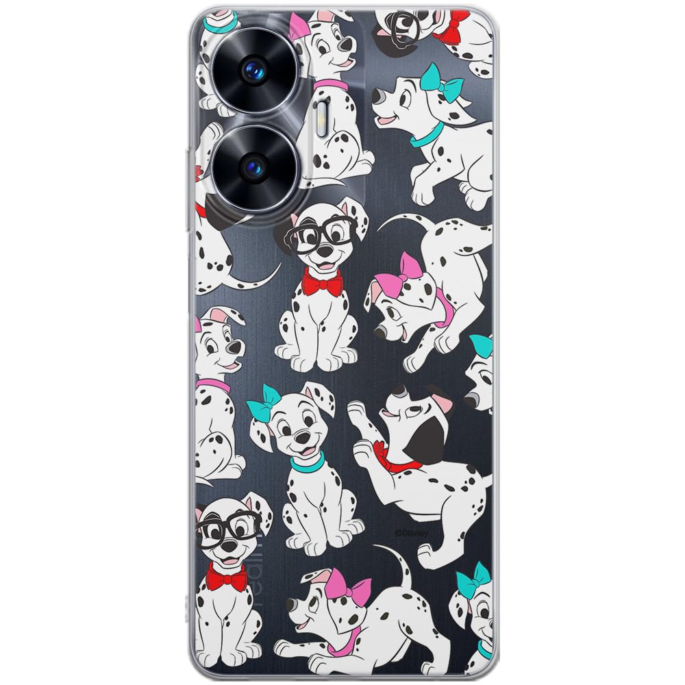 ERT GROUP mobile phone case for Realme C55 original and officially Licensed Disney pattern Dalmatians 006 optimally adapted to the shape of the mobile phone, partially transparent