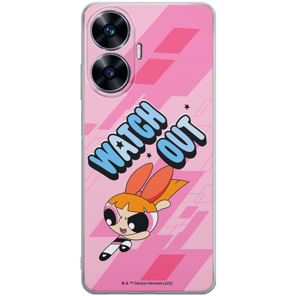 ERT GROUP mobile phone case for Realme C55 original and officially Licensed The Powerpuff Girls pattern 035 optimally adapted to the shape of the mobile phone, case made of TPU