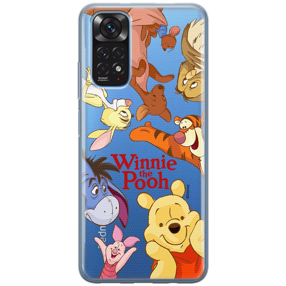 ERT GROUP mobile phone case for Xiaomi REDMI NOTE 11T/ 11S 5G/ POCO M4 PRO 5G original and officially Licensed Disney pattern Winnie the Pooh & Friends 046, partially transparent