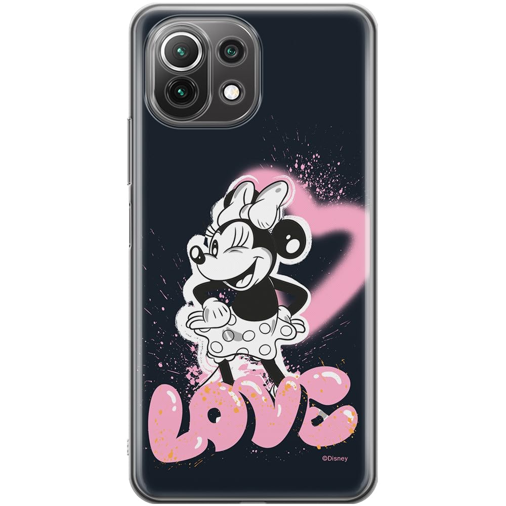 ERT GROUP mobile phone case for Xiaomi 11 LITE 4G / 11 LITE 5G original and officially Licensed Disney pattern Minnie 079 optimally adapted to the shape of the mobile phone, case made of TPU