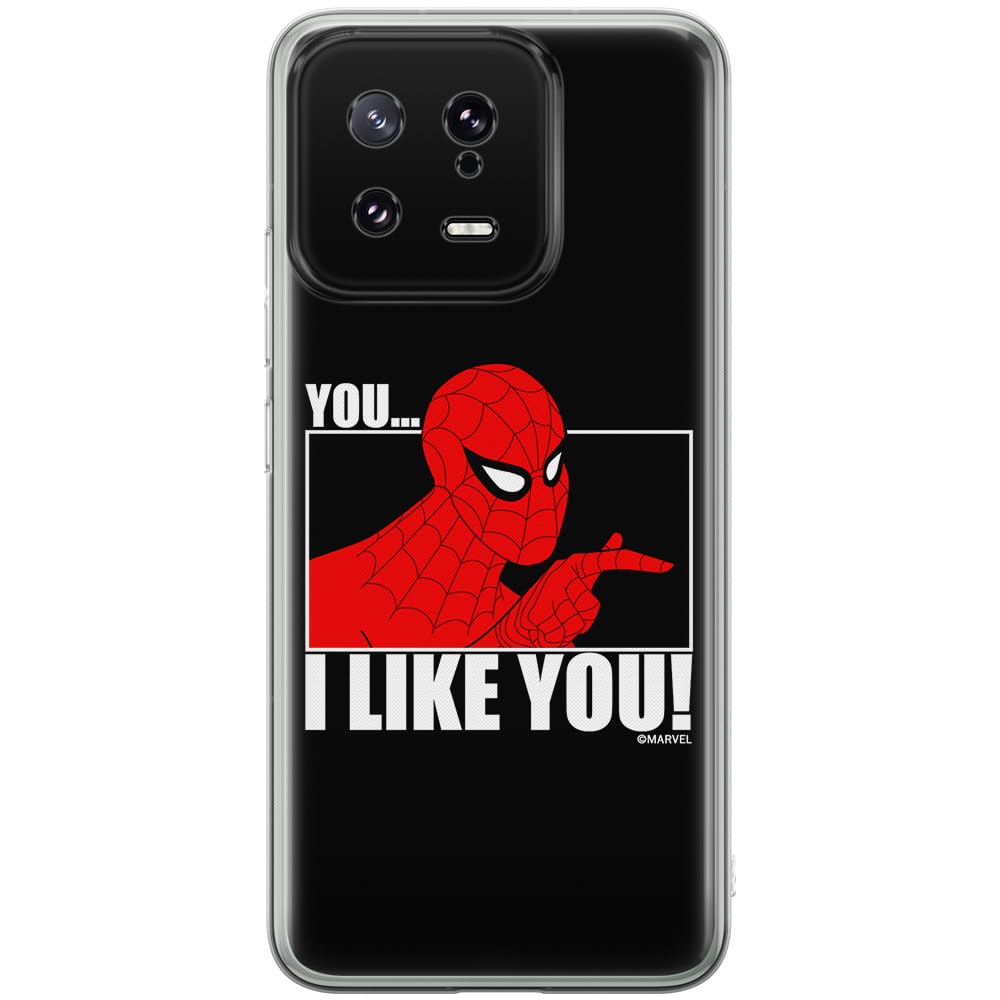 ERT GROUP mobile phone case for Xiaomi 13 original and officially Licensed Marvel pattern Spider Man 034 optimally adapted to the shape of the mobile phone, case made of TPU