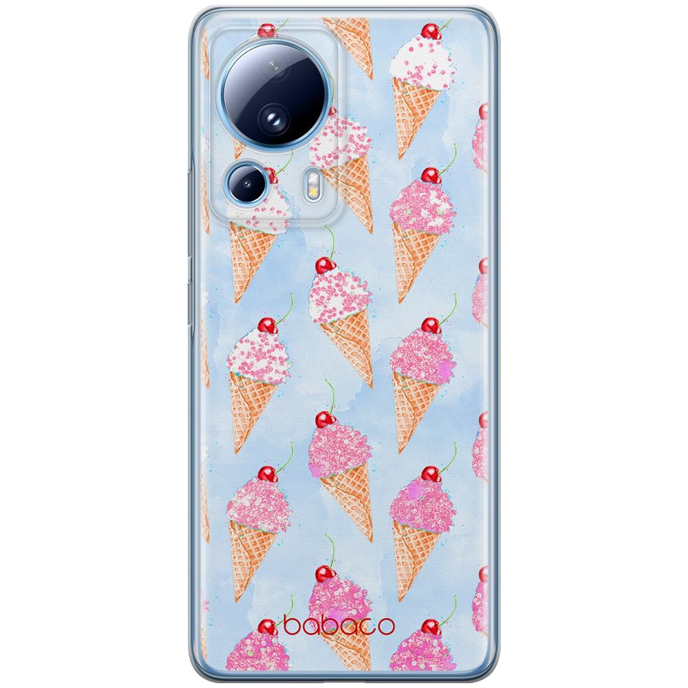 Babaco ERT GROUP mobile phone case for Xiaomi 13 LITE/CIVI 2 original and officially Licensed pattern Ice Cream 002 optimally adapted to the shape of the mobile phone, case made of TPU