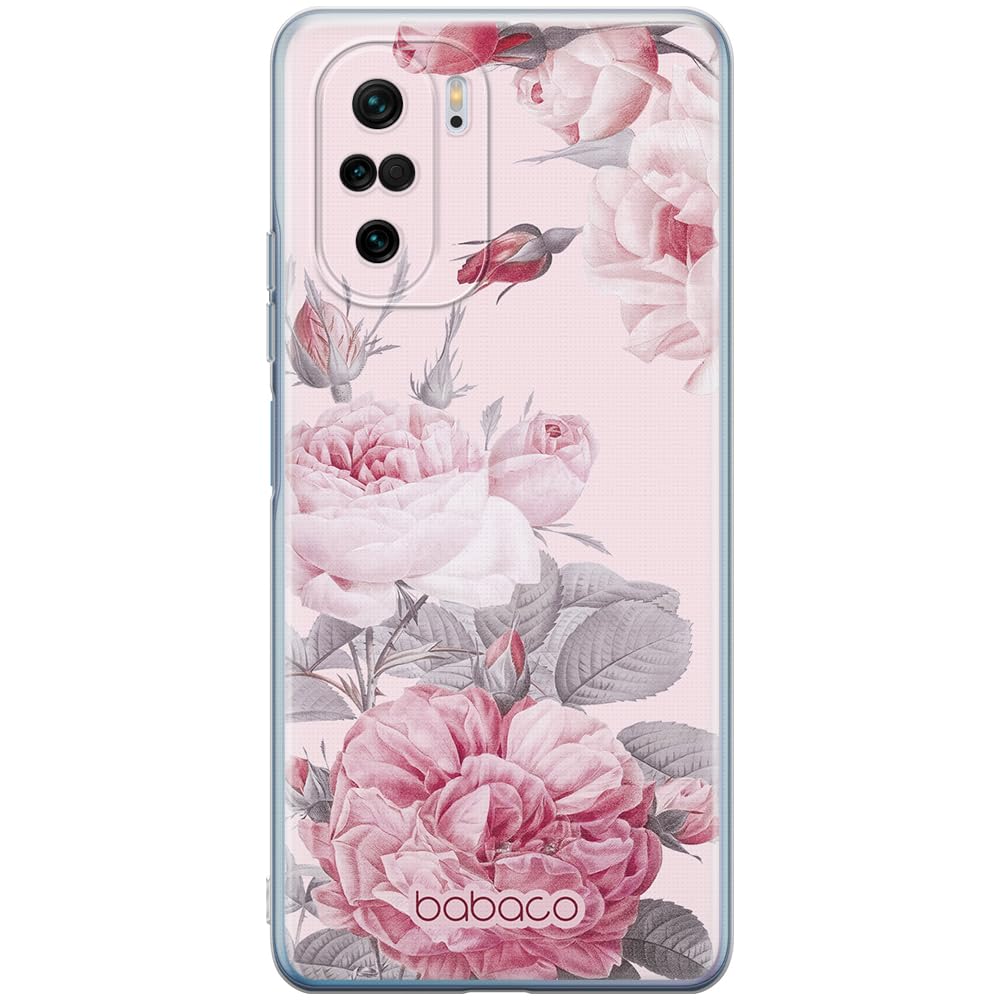 Babaco ERT GROUP mobile phone case for Xiaomi MI 11i/ REDMI K40/K40 PRO/POCO F3/ F3 PRO original and officially Licensed pattern Flowers 050 adapted to the shape of the mobile phone, case made of TPU