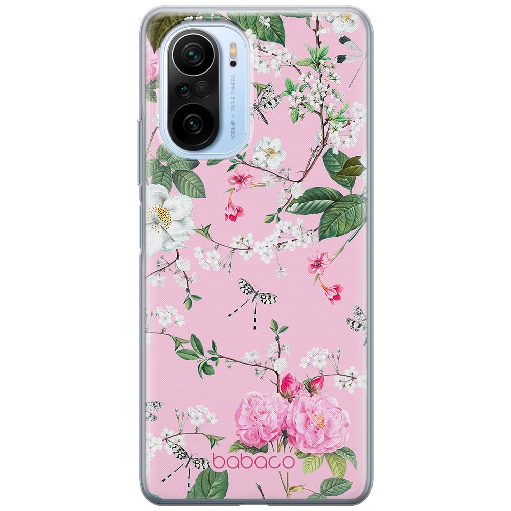 Babaco ERT GROUP mobile phone case for Xiaomi MI 11i/ REDMI K40/K40 PRO/POCO F3/ F3 PRO original and officially Licensed pattern Flowers 036 adapted to the shape of the mobile phone, case made of TPU