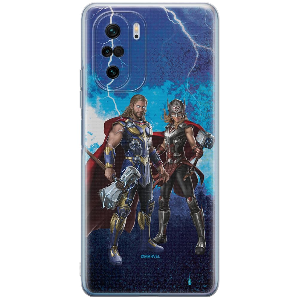 ERT GROUP mobile phone case for Xiaomi MI 11i/ REDMI K40/K40 PRO/POCO F3/ F3 PRO original and officially Licensed Marvel pattern Thor 009 adapted to the shape of the mobile phone, case made of TPU