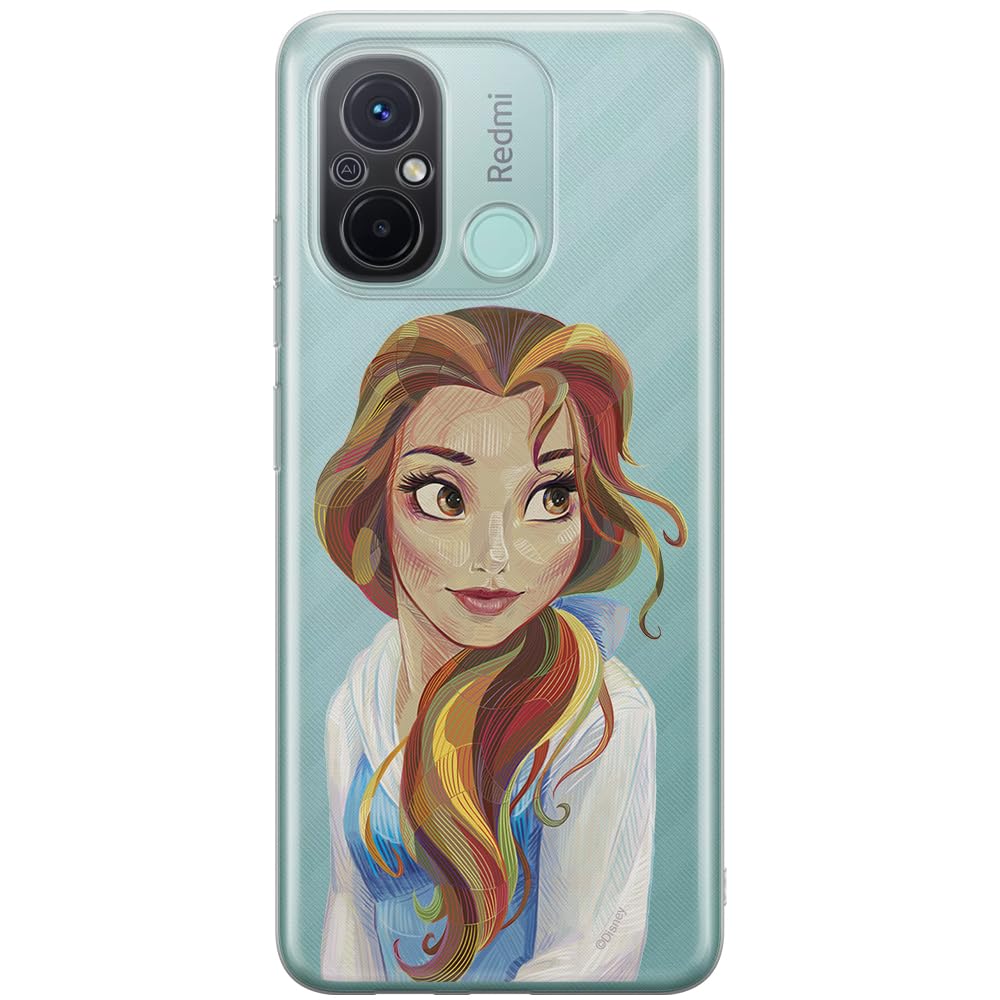 ERT GROUP mobile phone case for Xiaomi REDMI 12C/ REDMI 11A original and officially Licensed Disney pattern Bella 003 optimally adapted to the shape of the mobile phone, partially transparent