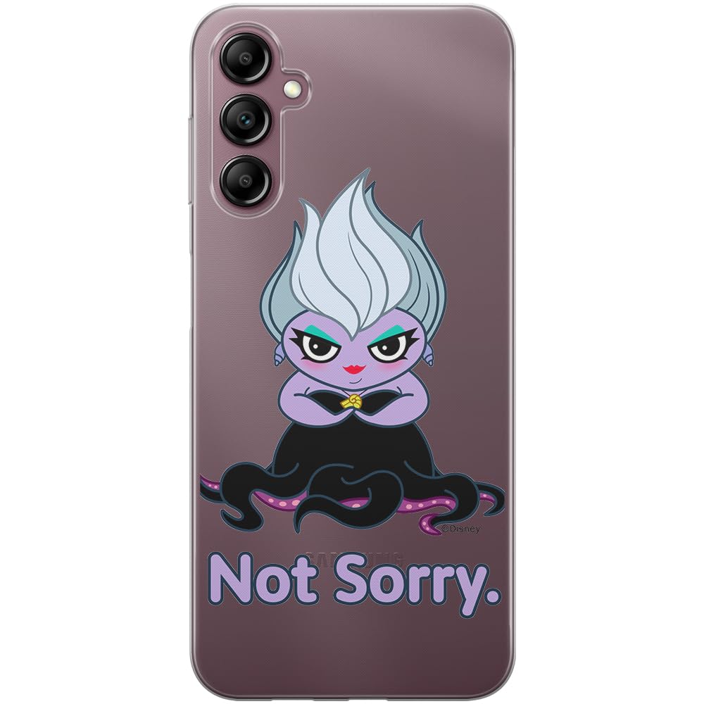 ERT GROUP mobile phone case for Samsung A14 4G/5G original and officially Licensed Disney pattern Ursula 004 optimally adapted to the shape of the mobile phone, partially transparent