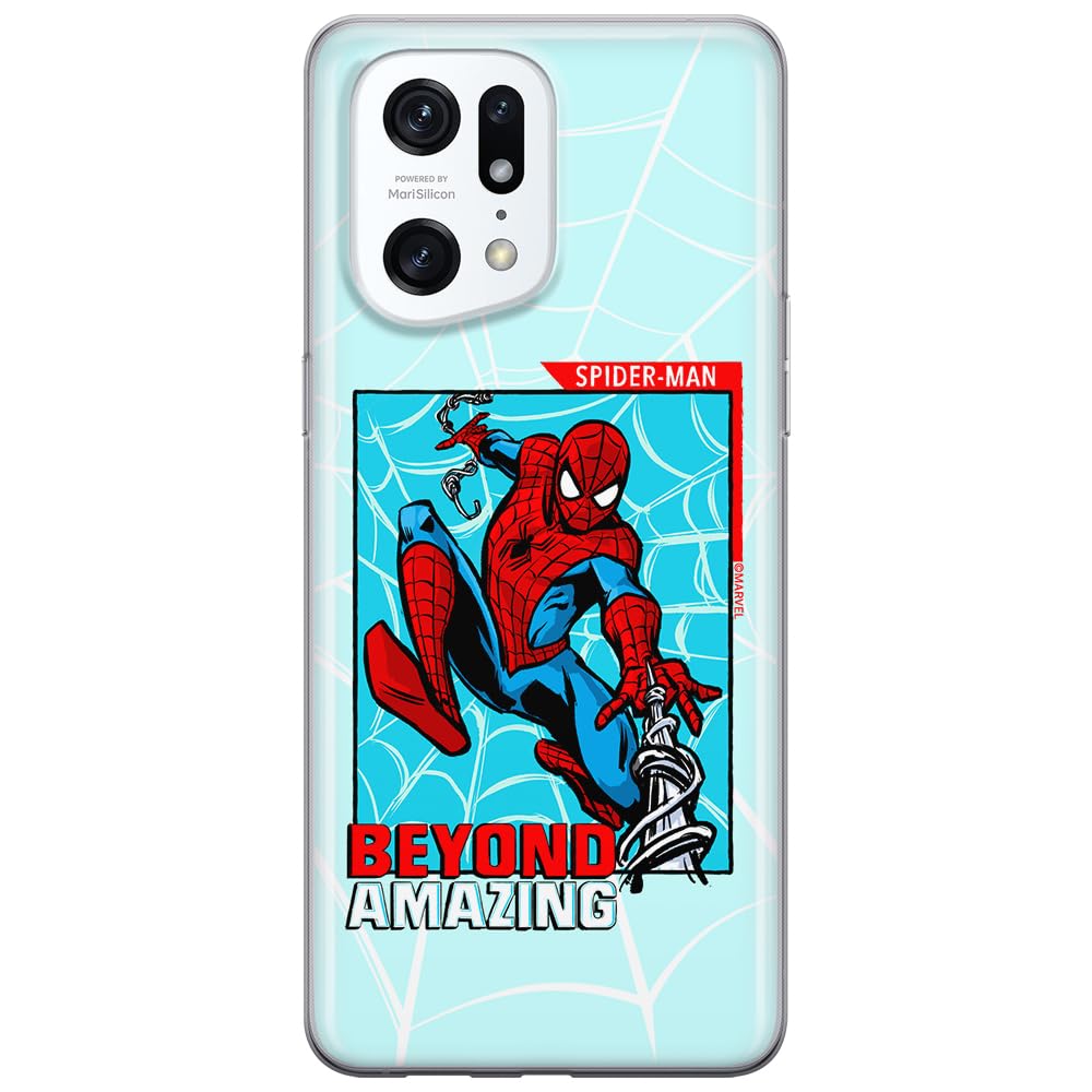 ERT GROUP mobile phone case for Oppo FIND X5 PRO original and officially Licensed Marvel pattern Spider Man 041 optimally adapted to the shape of the mobile phone, case made of TPU