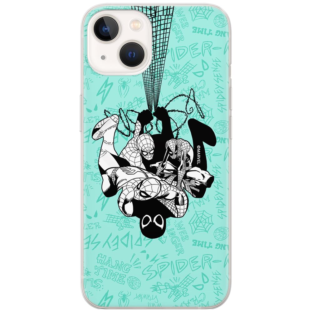 ERT GROUP mobile phone case for Iphone 13 MINI original and officially Licensed Marvel pattern Spider Man 043 optimally adapted to the shape of the mobile phone, case made of TPU