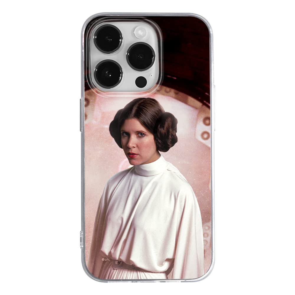 ERT GROUP mobile phone case for Apple Iphone 14 PRO original and officially Licensed Star Wars pattern Leia 001 optimally adapted to the shape of the mobile phone, case made of TPU