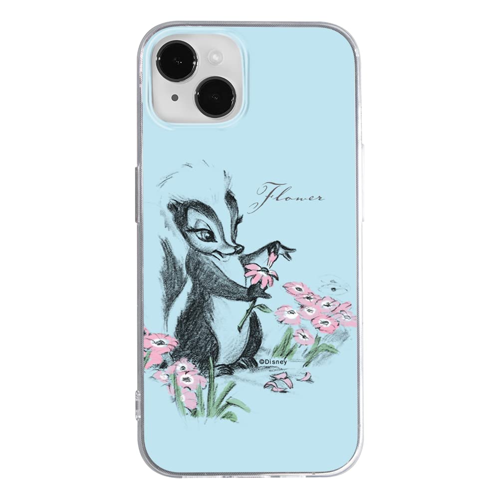 ERT GROUP mobile phone case for Apple Iphone 14 PLUS original and officially Licensed Disney pattern Flower Skunk 001 optimally adapted to the shape of the mobile phone, case made of TPU