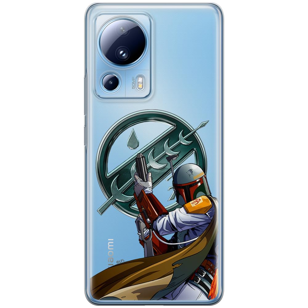 ERT GROUP mobile phone case for Xiaomi 13 LITE/CIVI 2 original and officially Licensed Star Wars pattern Boba Fett 002 optimally adapted to the shape of the mobile phone, partially transparent