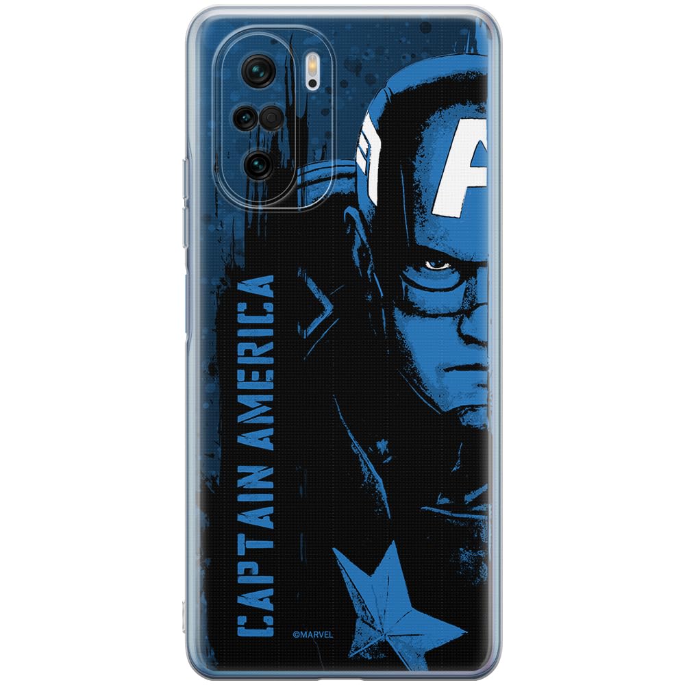 ERT GROUP mobile phone case for Xiaomi MI 11i/ REDMI K40/K40 PRO/POCO F3/ F3 PRO original and officially Licensed Marvel pattern Capitan America 010, case made of TPU