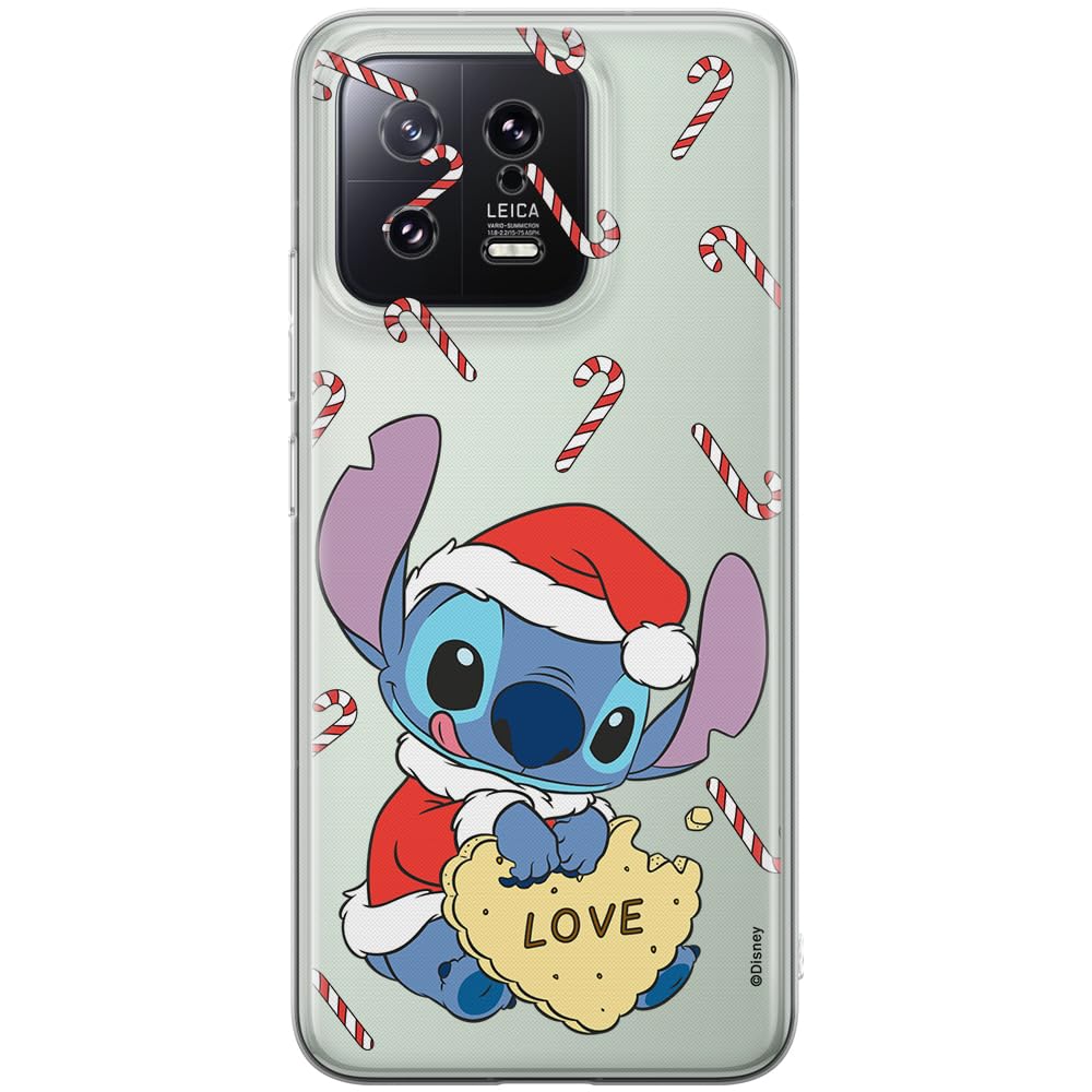 ERT GROUP mobile phone case for Xiaomi 13 original and officially Licensed Disney pattern Stitch 010 optimally adapted to the shape of the mobile phone, partially transparent