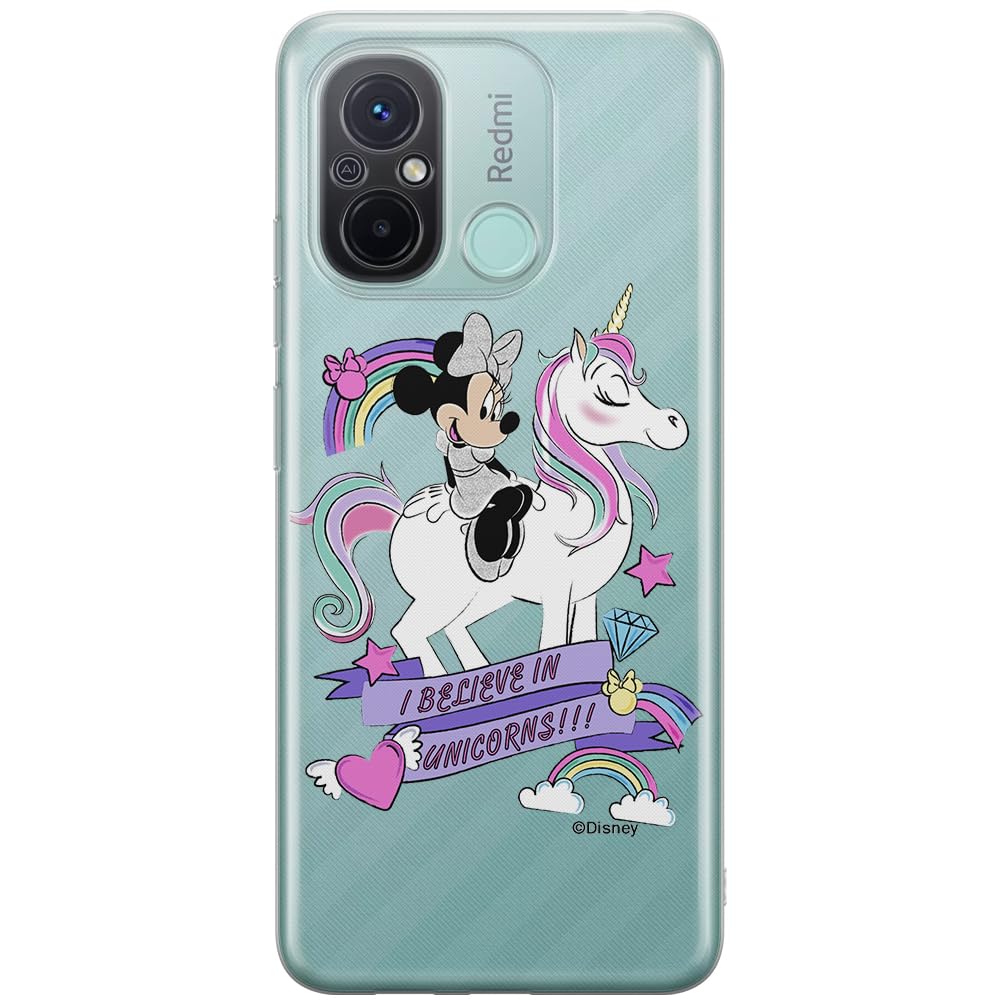 ERT GROUP mobile phone case for Xiaomi REDMI 12C/ REDMI 11A original and officially Licensed Disney pattern Minnie 035 optimally adapted to the shape of the mobile phone, partially transparent