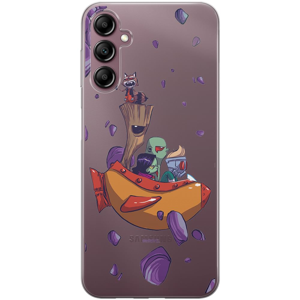 ERT GROUP mobile phone case for Samsung A14 4G/5G original and officially Licensed Marvel pattern Guardians of the Galaxy 010 optimally adapted to the shape of the mobile phone, partially transparent