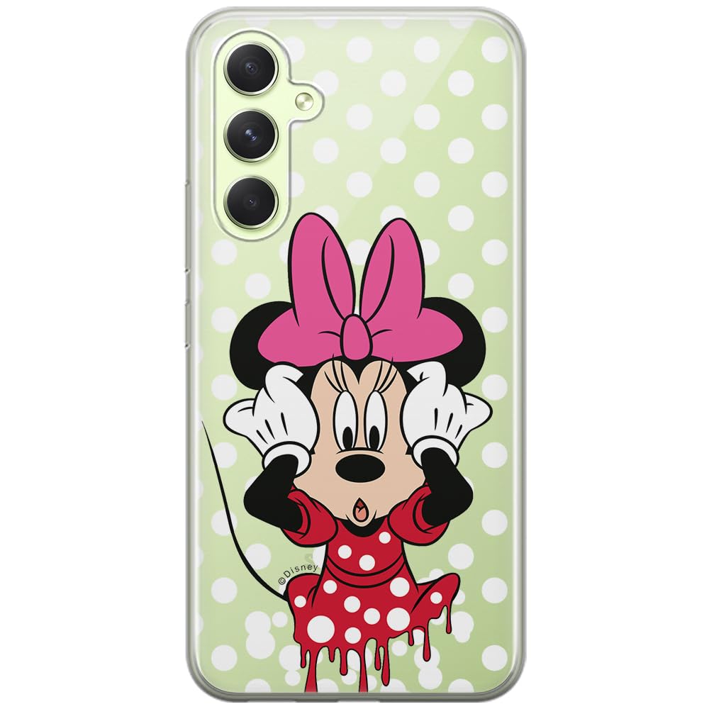 ERT GROUP mobile phone case for Samsung A54 5G original and officially Licensed Disney pattern Minnie 016 optimally adapted to the shape of the mobile phone, partially transparent