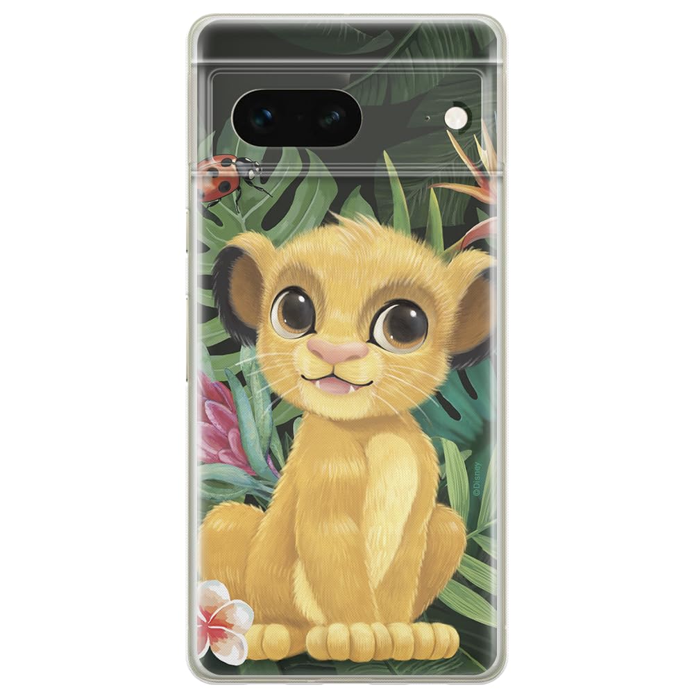 ERT GROUP mobile phone case for Google PIXEL 7 original and officially Licensed Disney pattern Simba & Friends 004 optimally adapted to the shape of the mobile phone, case made of TPU