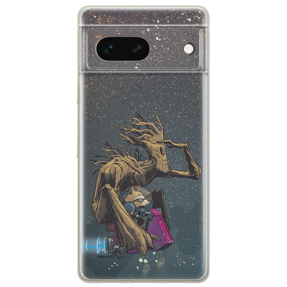 ERT GROUP mobile phone case for Google PIXEL 7 original and officially Licensed Marvel pattern Guardians of the Galaxy 004 optimally adapted to the shape of the mobile phone, case made of TPU