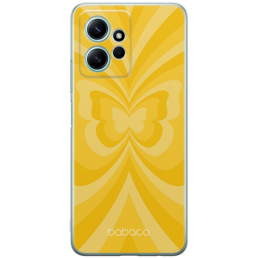 Babaco ERT GROUP mobile phone case for Xiaomi REDMI NOTE 12 4G original and officially Licensed pattern Butterflies 001 optimally adapted to the shape of the mobile phone, case made of TPU