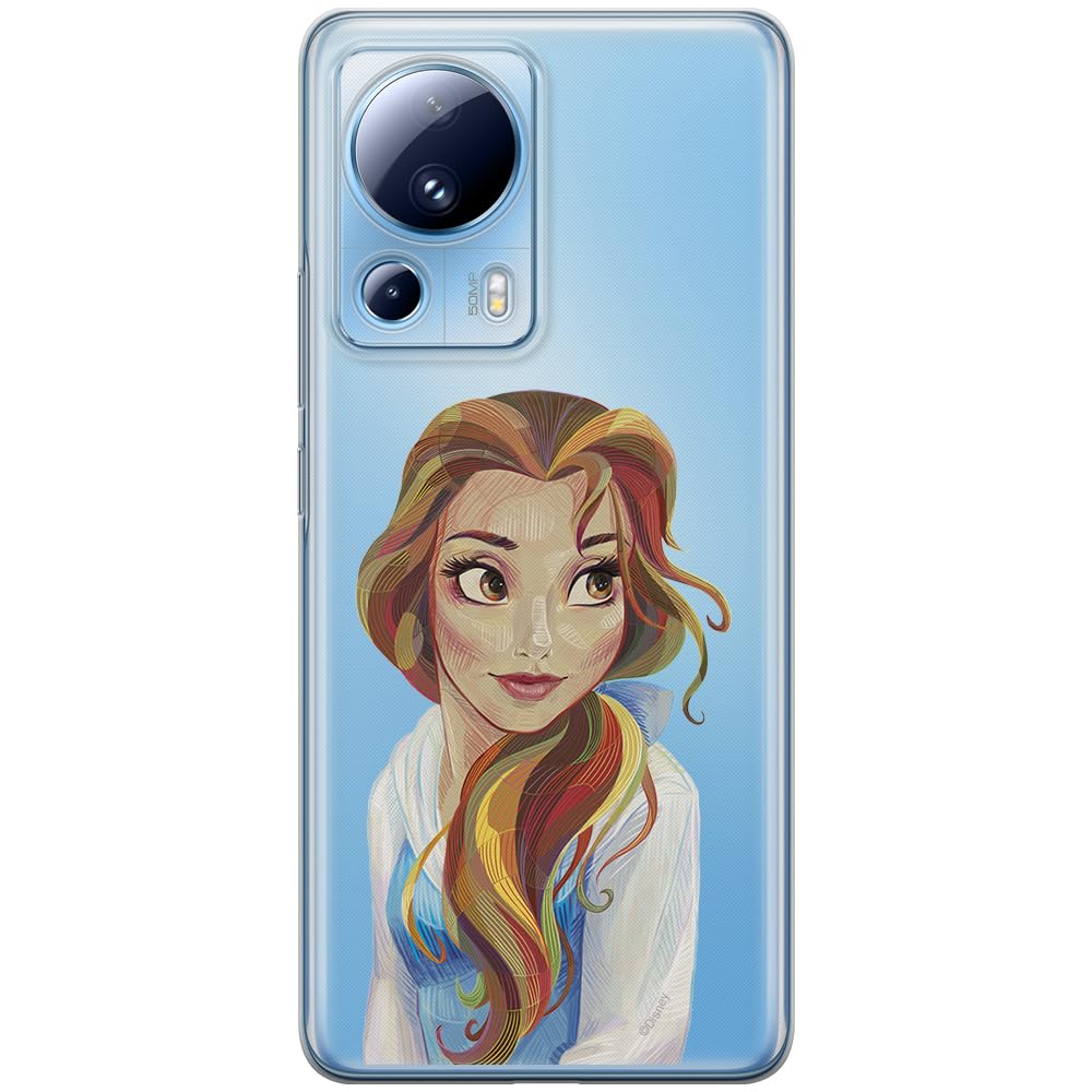 ERT GROUP mobile phone case for Xiaomi 13 LITE/CIVI 2 original and officially Licensed Disney pattern Bella 003 optimally adapted to the shape of the mobile phone, partially transparent