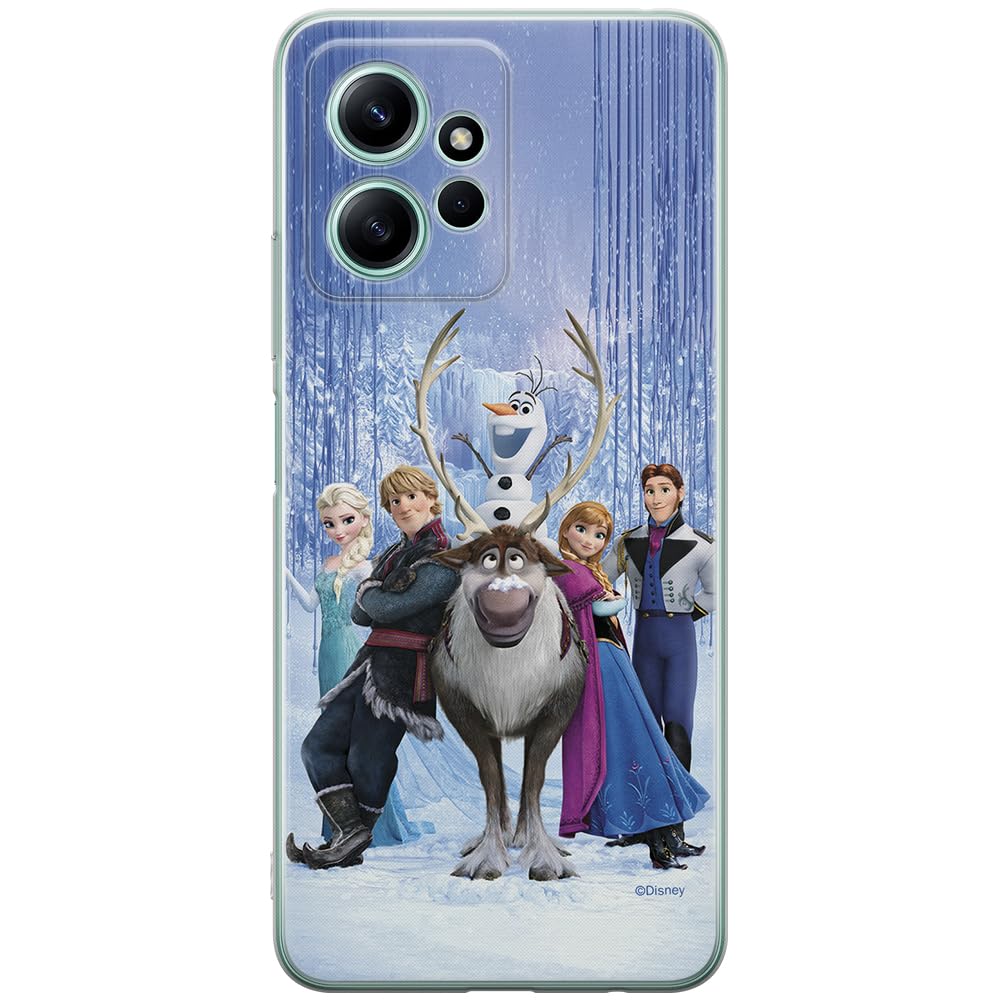 ERT GROUP mobile phone case for Xiaomi REDMI NOTE 12 4G original and officially Licensed Disney pattern Frozen 001 optimally adapted to the shape of the mobile phone, case made of TPU
