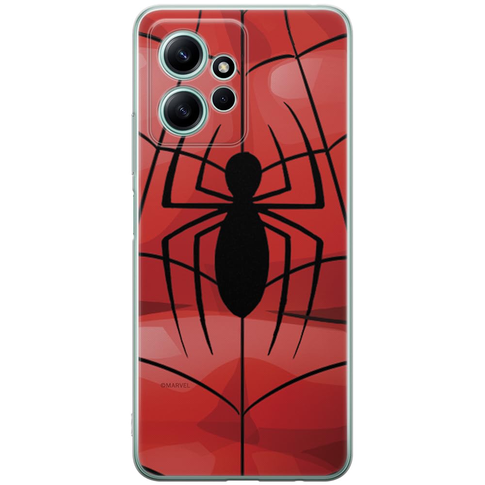 ERT GROUP mobile phone case for Xiaomi REDMI NOTE 12 4G original and officially Licensed Marvel pattern Spider Man 013 optimally adapted to the shape of the mobile phone, case made of TPU