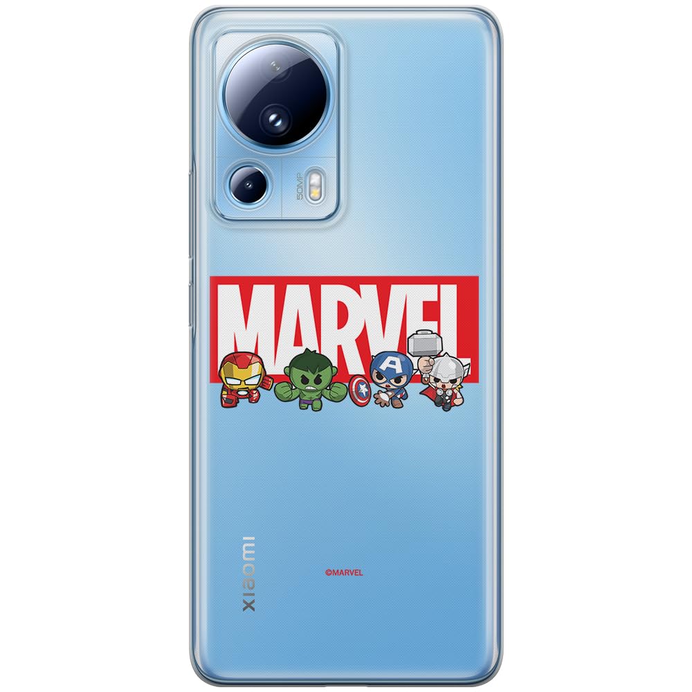 ERT GROUP mobile phone case for Xiaomi 13 LITE/CIVI 2 original and officially Licensed Marvel pattern 009 optimally adapted to the shape of the mobile phone, partially transparent