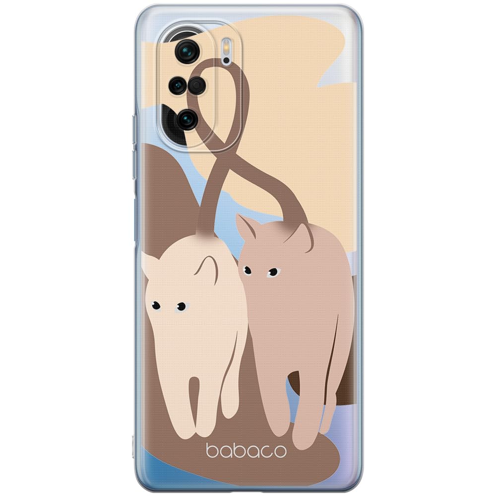 Babaco ERT GROUP mobile phone case for Xiaomi MI 11i/ REDMI K40/K40 PRO/POCO F3/ F3 PRO original and officially Licensed pattern Cats 002, partially transparent