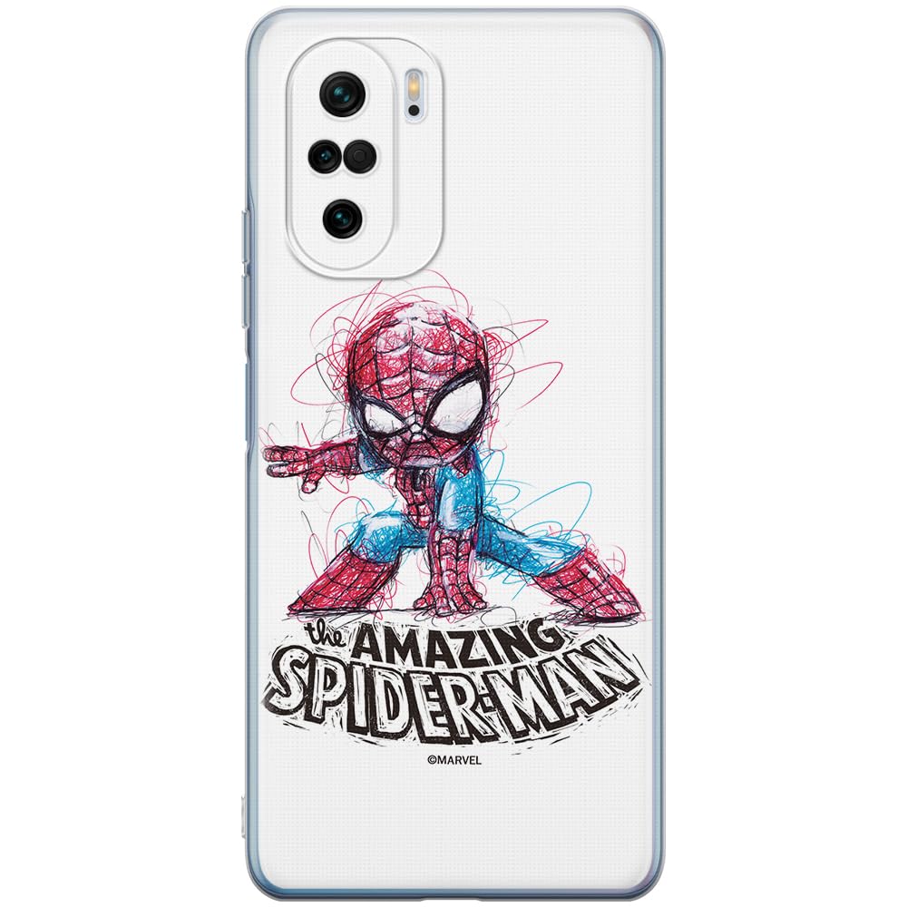 ERT GROUP mobile phone case for Xiaomi MI 11i/ REDMI K40/K40 PRO/POCO F3/ F3 PRO original and officially Licensed Marvel pattern Spider Man 021, case made of TPU