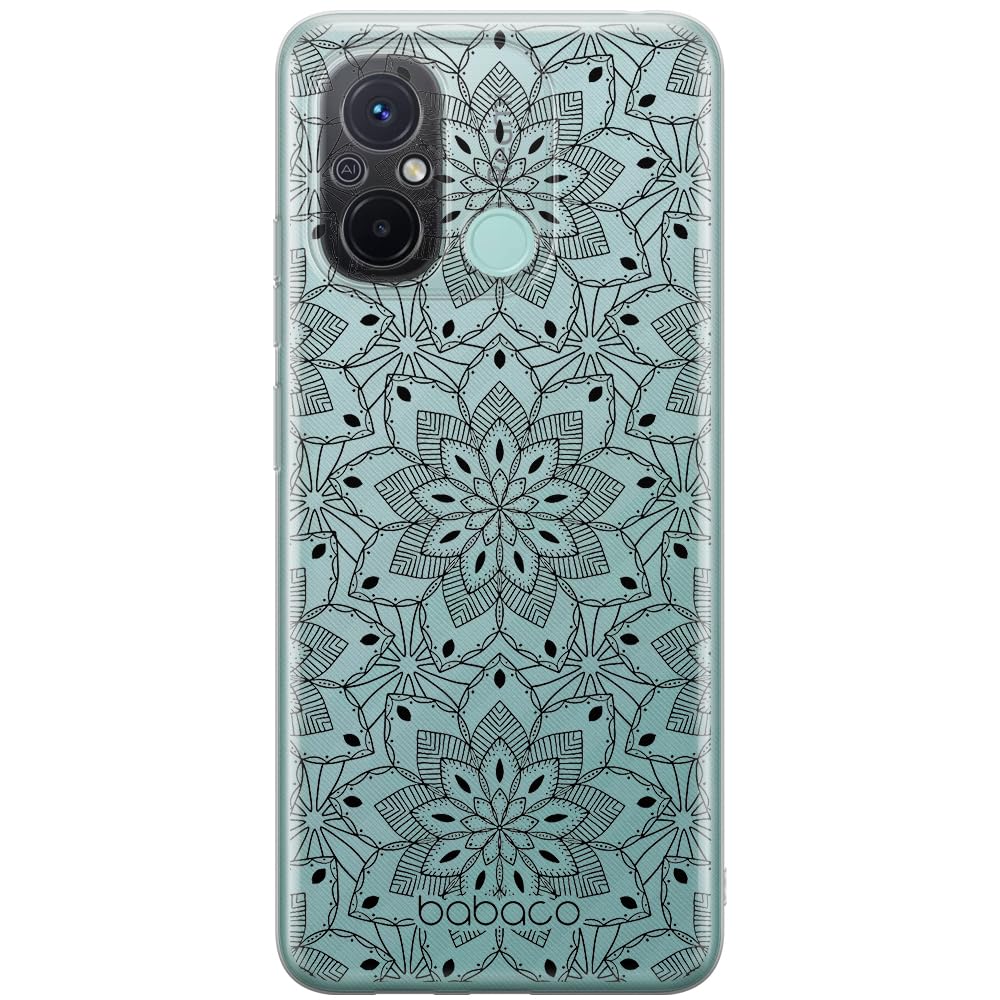 Babaco ERT GROUP mobile phone case for Xiaomi REDMI 12C/ REDMI 11A original and officially Licensed pattern Mandalas 009 optimally adapted to the shape of the mobile phone, case made of TPU